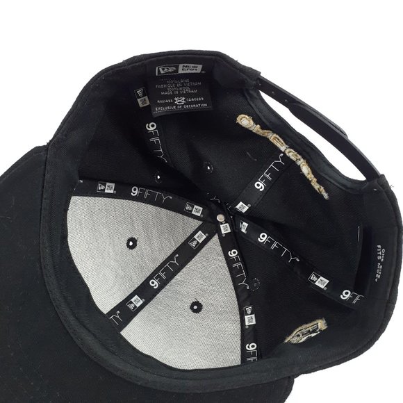 New Era Oregon Ducks Baseball Cap 100% Wool Gold Black Adjustable Snap Back Cap - Picture 13 of 16